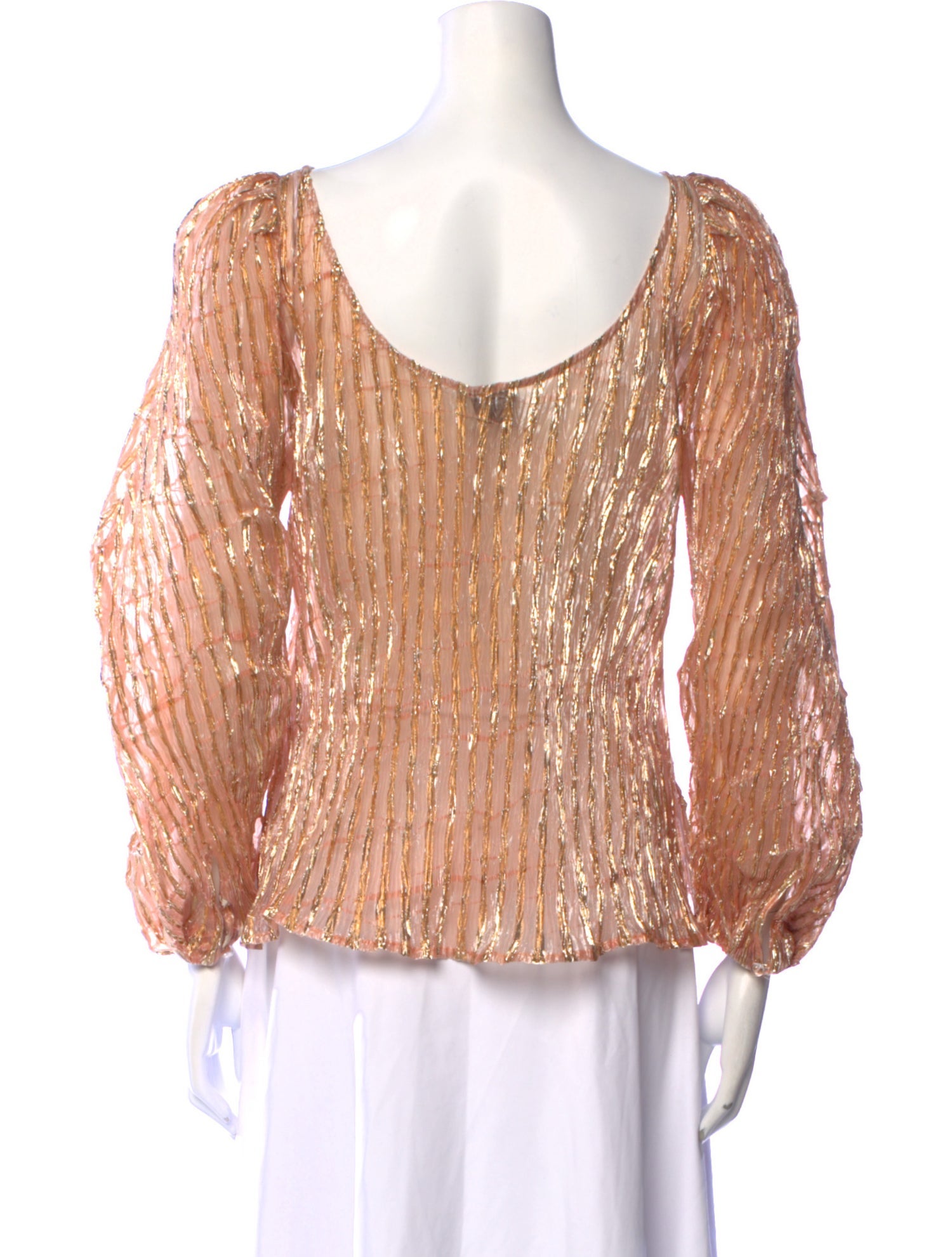 Rachel Comey Scoop Neck Three-Quarter Sleeve Blouse
